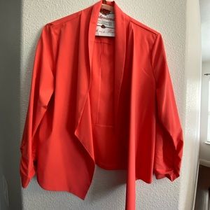 Salmón Silk Blazer